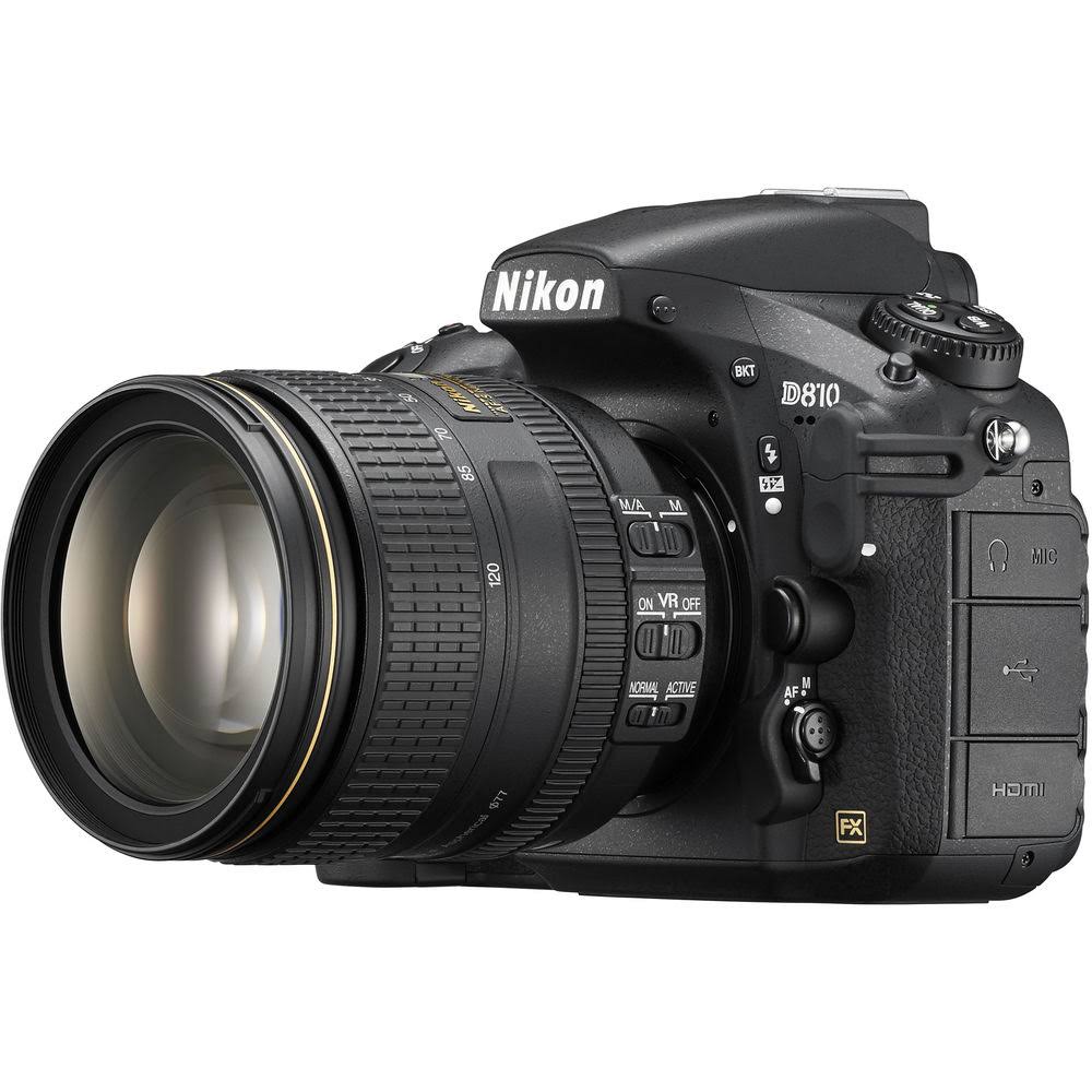 Nikon D810 SLR digital de formato FX com lente VR 24-12...