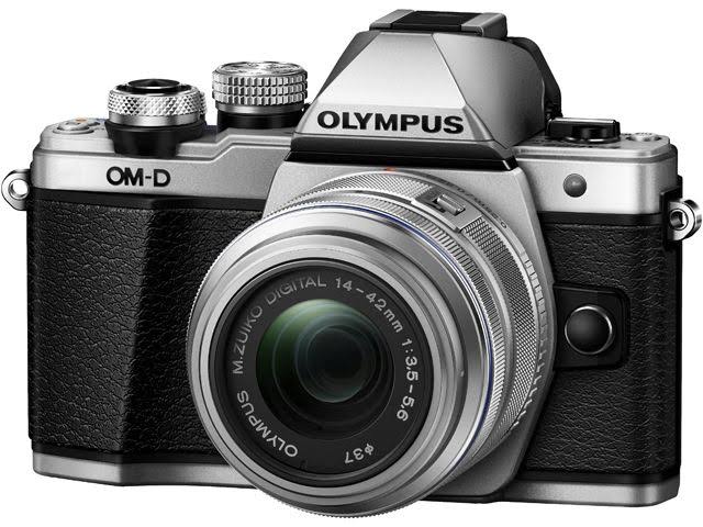 Olympus Câmera digital sem espelho OM-D E-M10 Mark II com lente EZ de 14-42 mm (prata)