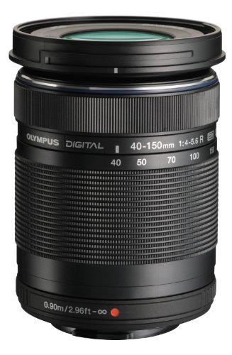 Olympus Lente zoom M. 40-150mm F4.0-5.6 R (preta) para câmeras Panasonic Micro 4/3