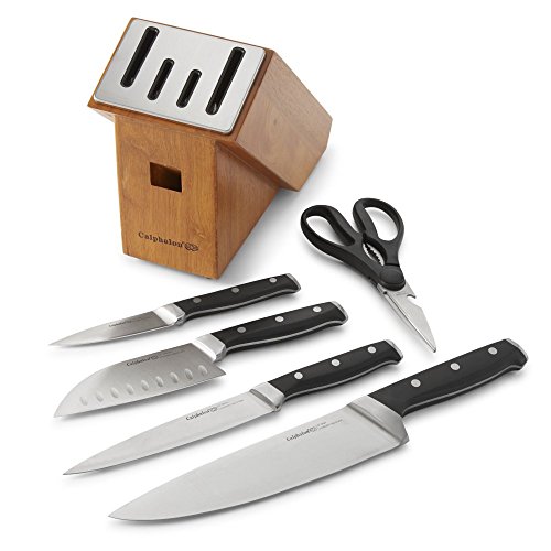 Calphalon Clássico conjunto de facas de talheres autoafiáveis com tecnologia SharpIN