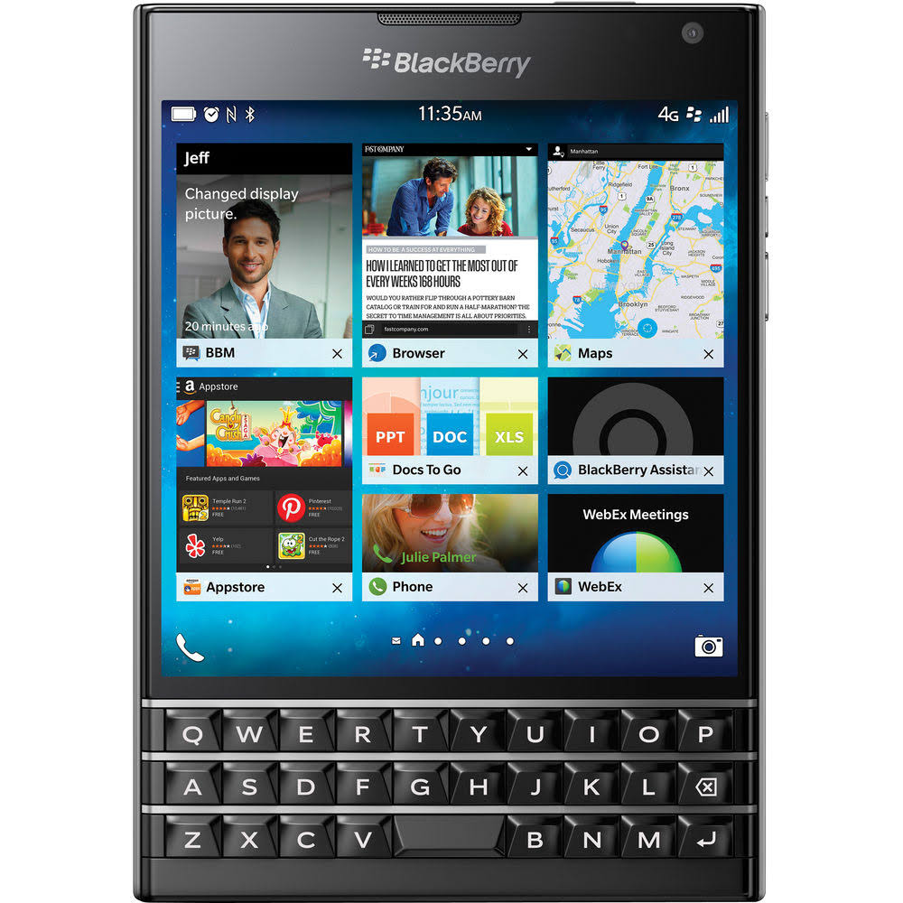 BlackBerry Passaporte 32 GB desbloqueado de fábrica (SQW100-1) Smartphone GSM 4G LTE - preto