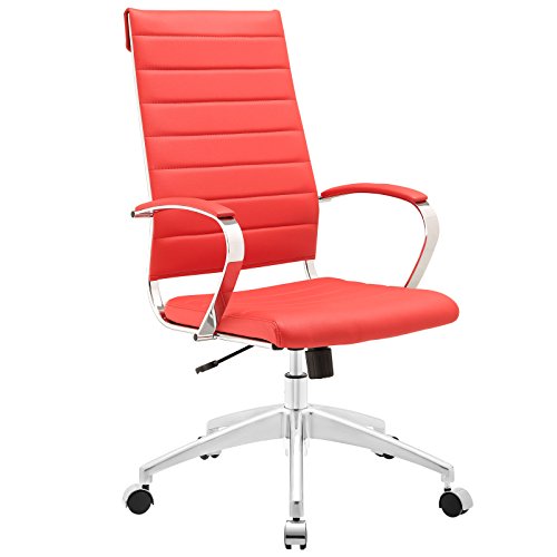Modway Jive Highback Office Chair - Red + FREE Ebook fo...