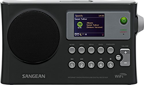 Sangean WFR-28 Internet Radio / FM-RBDS / USB / Network Music Player Receptor digital com display colorido
