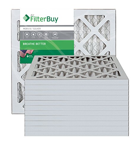 FilterBuy Filtros de forno/filtros de ar - AFB Silver MERV 8 (pacote com 12)