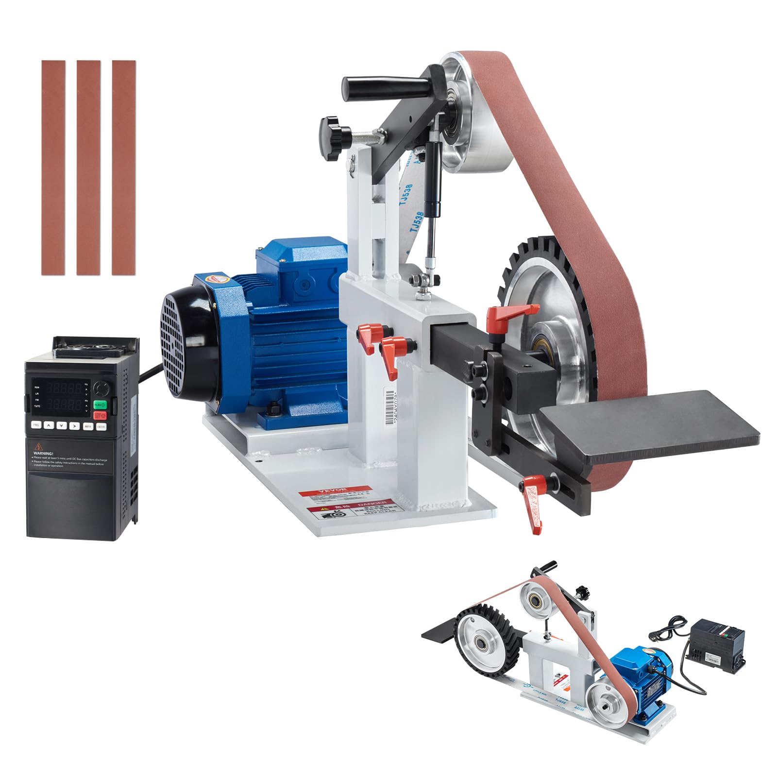 VEVOR Belt Grinder Sander, 72 x 2-Inch Variable ...