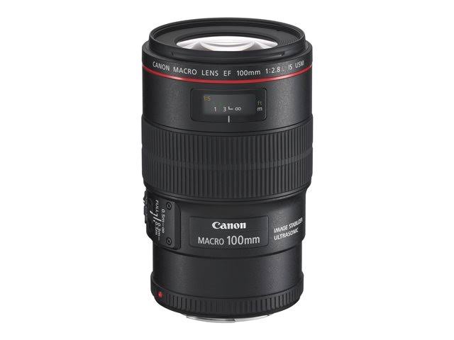 Canon Lente macro EF 100 mm f / 2.8L IS USM para câmera...