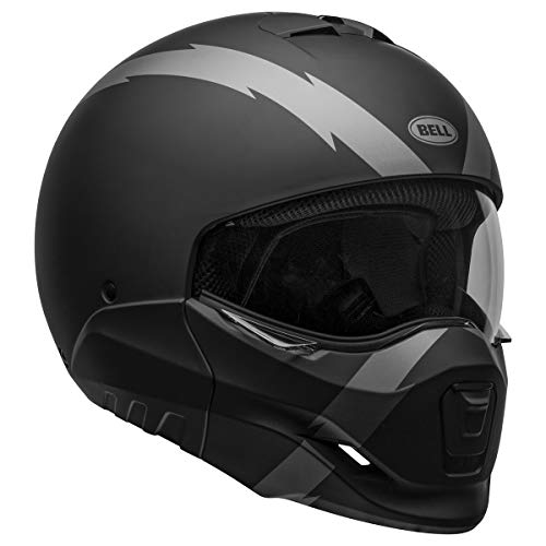 Bell  Capacete Broozer (Arc Matte Black/Cinza - Pequeno)