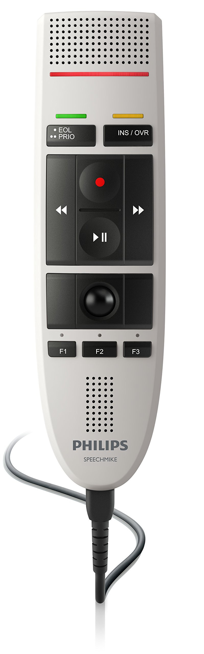Philips LFH3200 SpeechMike III Pro (operação de botão de pressão) Microfone de ditado USB profissional para PC