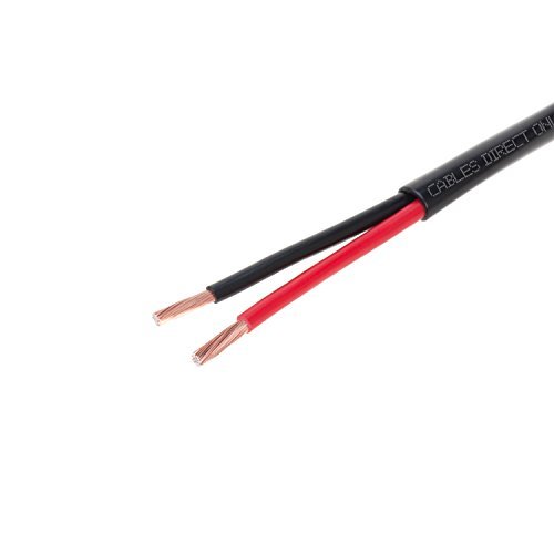 Cables Direct Online Cabo de áudio para alto-falante profissional com classificação de proteção UV externa 16AWG enterro direto 16/2 carretel a granel