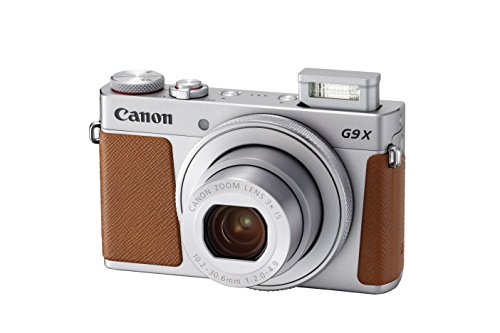 Canon Câmera digital PowerShot G9 X Mark II com Wi-Fi e Bluetooth integrados com LCD de 3 polegadas (prata)