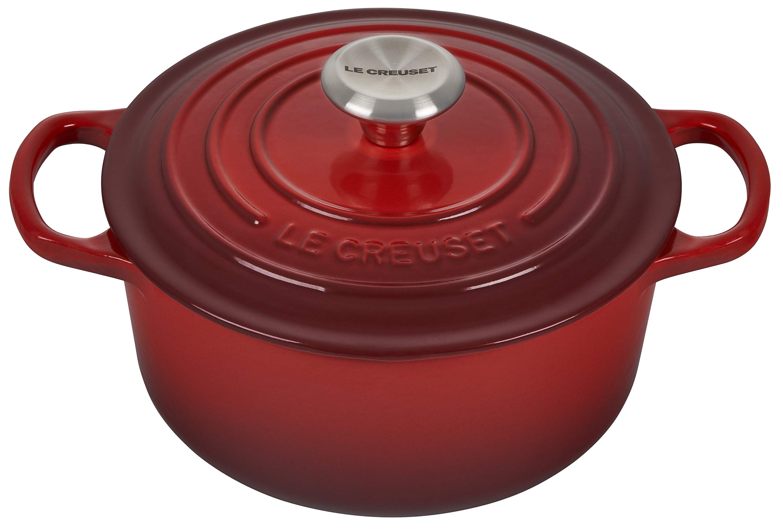 Le Creuset Forno holandês redondo exclusivo em ferro fundido esmaltado