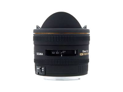 SIGMA Lente olho de peixe 10 mm f / 2.8 EX DC HSM para câmeras digitais SLR da Canon - versão internacional (sem garantia)