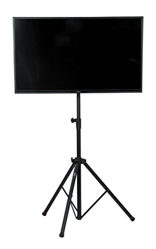 Gator Frameworks Suporte de monitor de TV de LCD/LED de tripé ajustável de luxo com pistão de elevação; Compatível com telas de até 48' (GFW-AV-LCD-2)