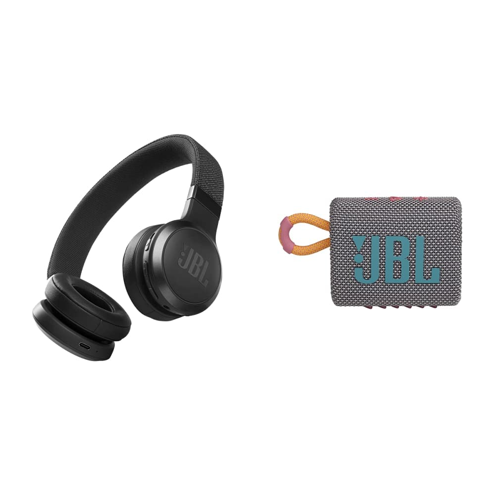 JBL Live 460NC - Fones de ouvido intra-auriculares com cancelamento de ruído sem fio com bateria de longa duração e controle de assistente de voz