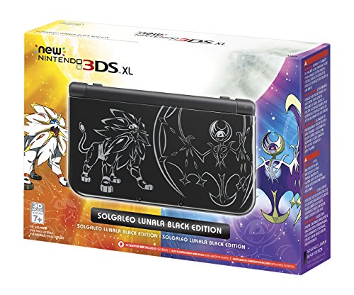 Nintendo Novo 3DS XL Solgaleo Lunala Black Edition