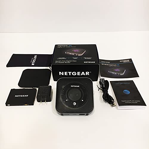 Netgear Roteador de ponto de acesso móvel Nighthawk MR1100 4G LTE (AT&T GSM desbloqueado) (cinza aço)