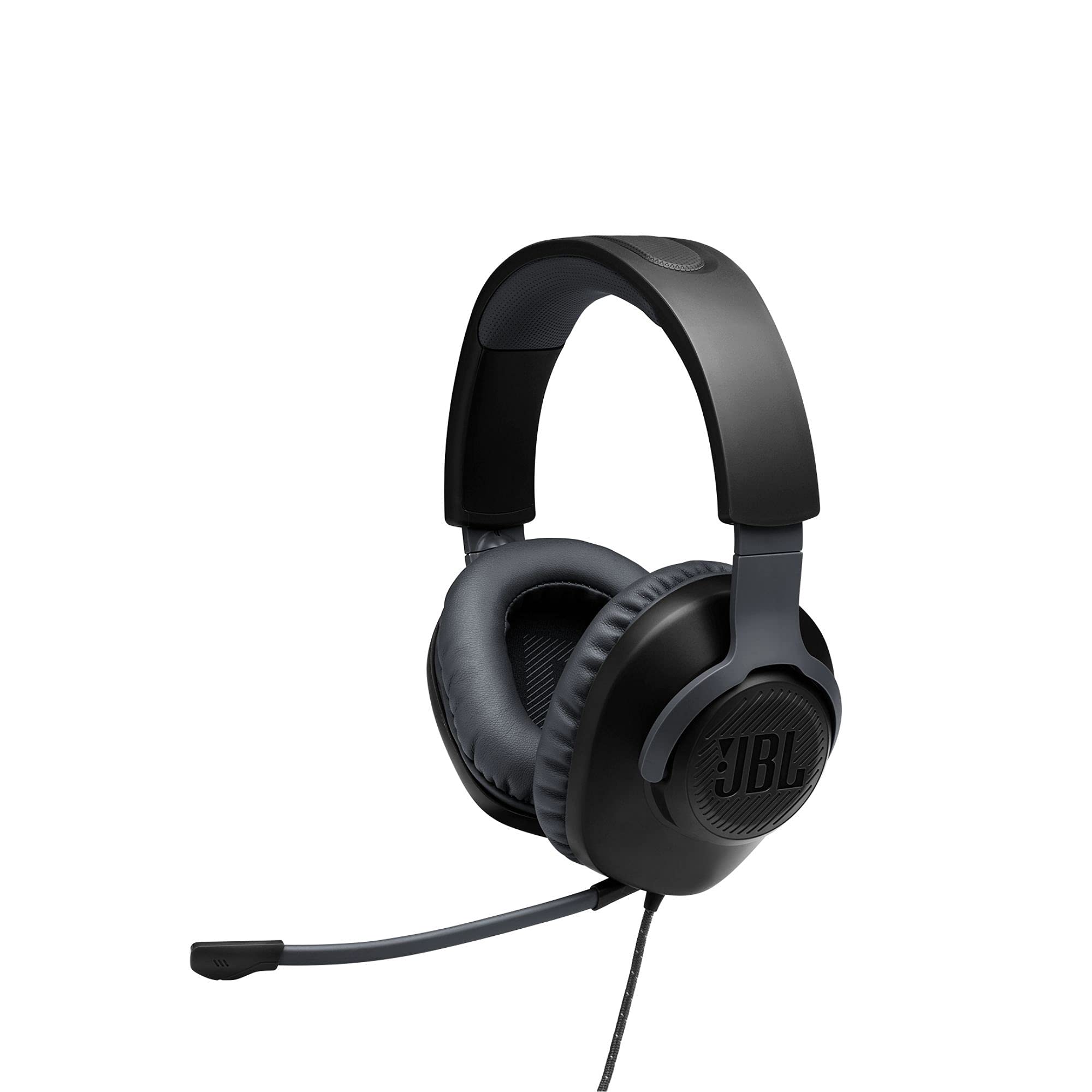 JBL Quantum 100 - Fones de ouvido over-ear para jogos com fio - Preto