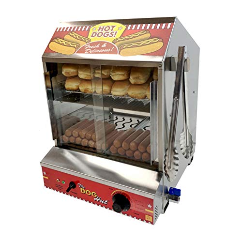 Paragon 8020 Hot Dog Hut Steamer Merchandiser para Concessionários Profissionais que Exigem Qualidade e Construção Comercial
