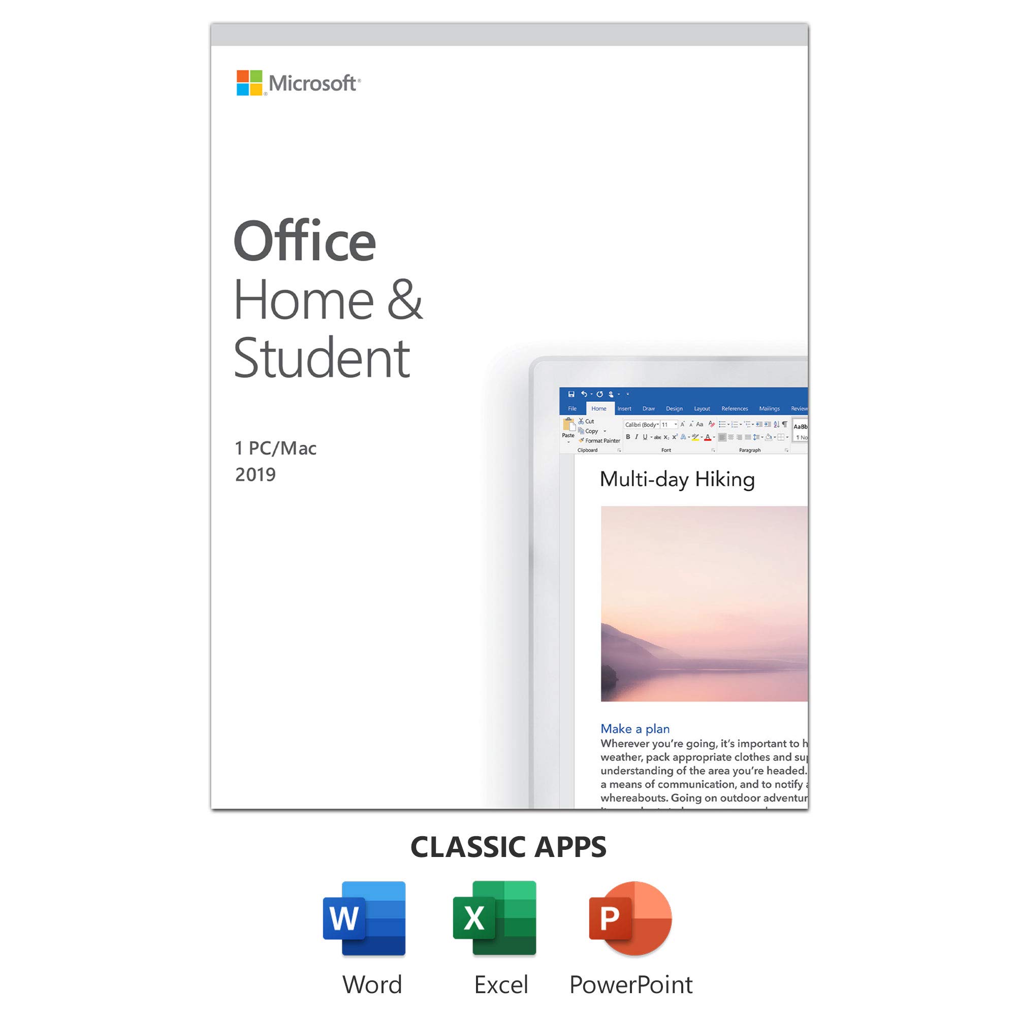 Microsoft Office 2019 Home & Student - Box Pack - 1 PC/...