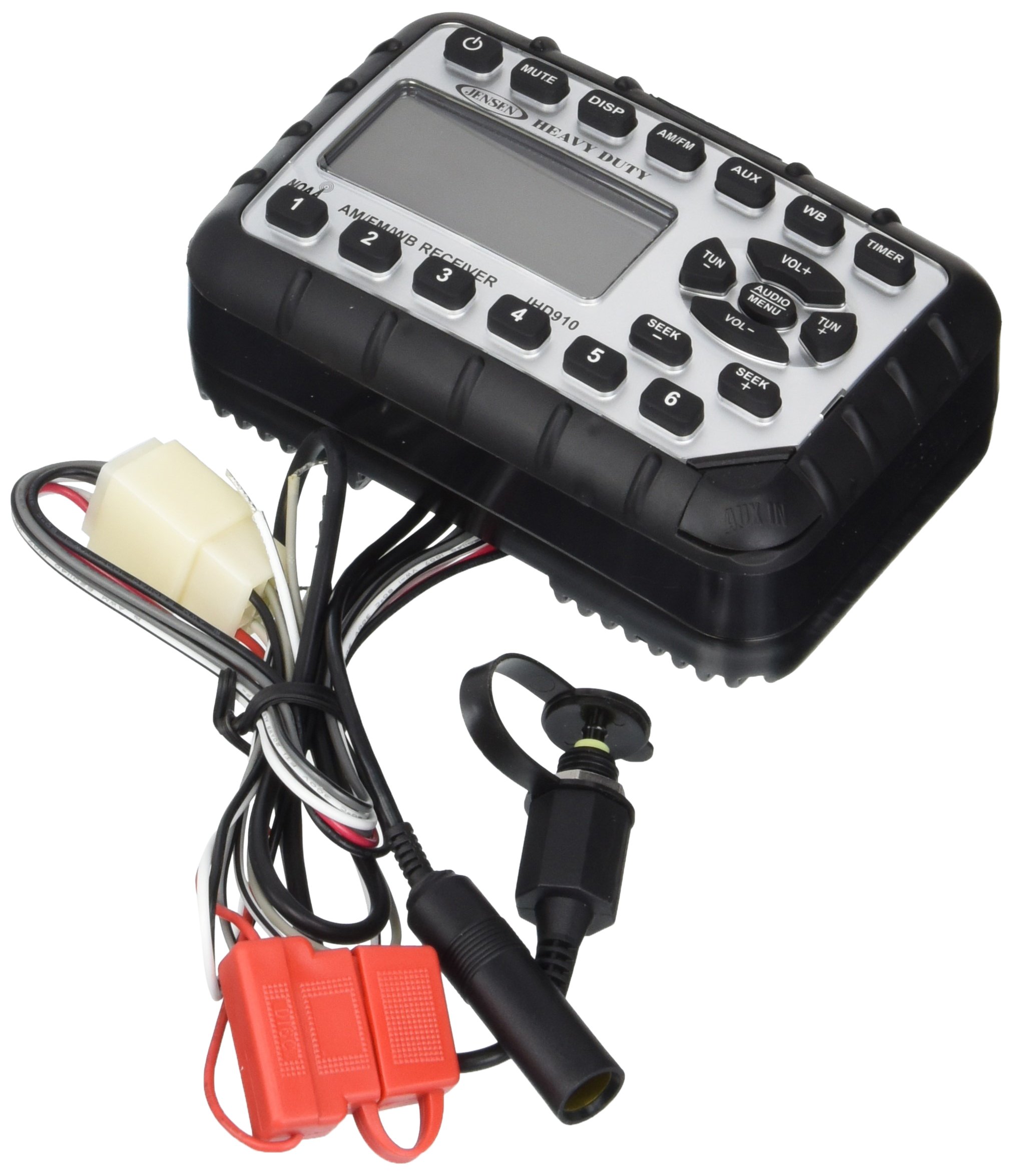 JENSEN JHD910 mini rádio resistente à prova d'água AM/FM/WB