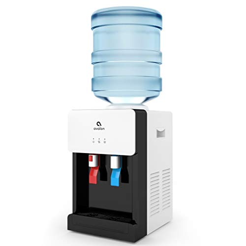 Avalon Dispensador de refrigerador de água de bancada de carregamento superior quente/frio premium com trava de segurança para crianças. Aprovado pela UL/Energy Star - Branco - A1CTWTRCLRWHT