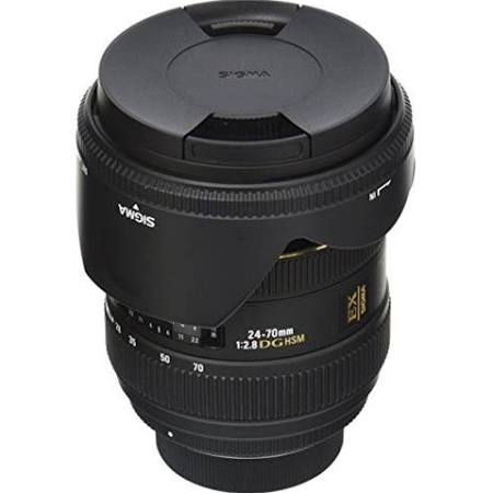 SIGMA Lente zoom padrão 24-70 mm f / 2.8 IF EX DG HSM AF para câmeras SLR digitais Nikon