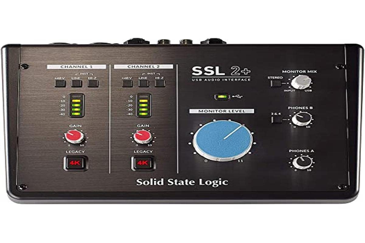 SSL Interface de áudio USB-C 2+ 2 entradas/4 saídas