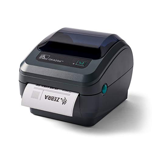 Zebra Impressora de mesa térmica direta GK420d Largura de impressão de 4 em USB Conectividade de porta serial e paralela GK42-202510-000