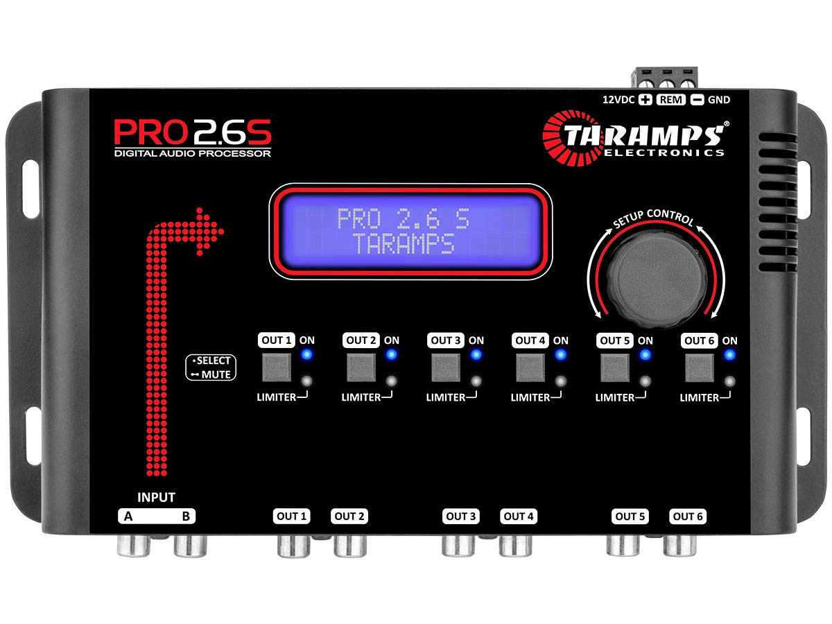 TARAMP'S Equalizador de processador de áudio digital Taramps Pro 2.6 S