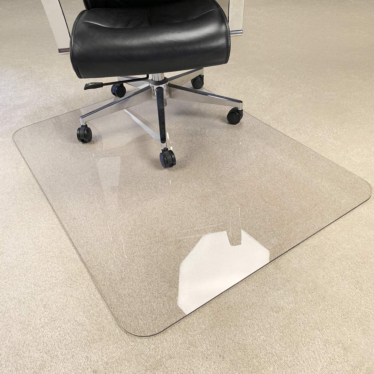 MuArts Tapete de cadeira resistente e espesso cristalino