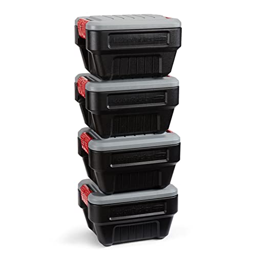 Rubbermaid ActionPacker ActionPacker 8 galões de armazenamento trancável com tampa