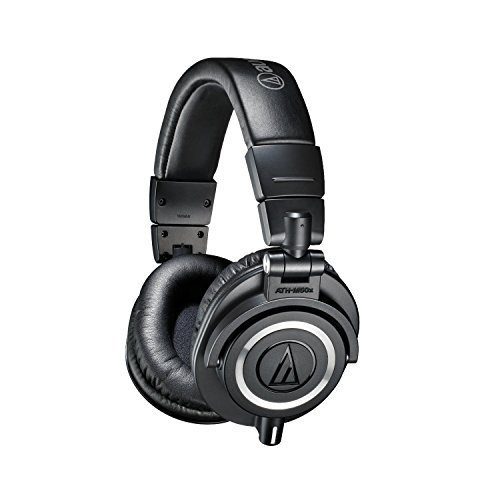 audio-technica Fones de ouvido para monitor de estúdio profissional ATH-M50x (renovados)