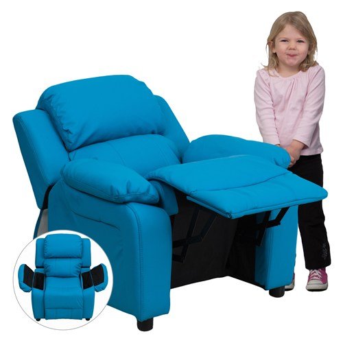 Flash Furniture Deluxe Heavily Padded Contemporary Turq...