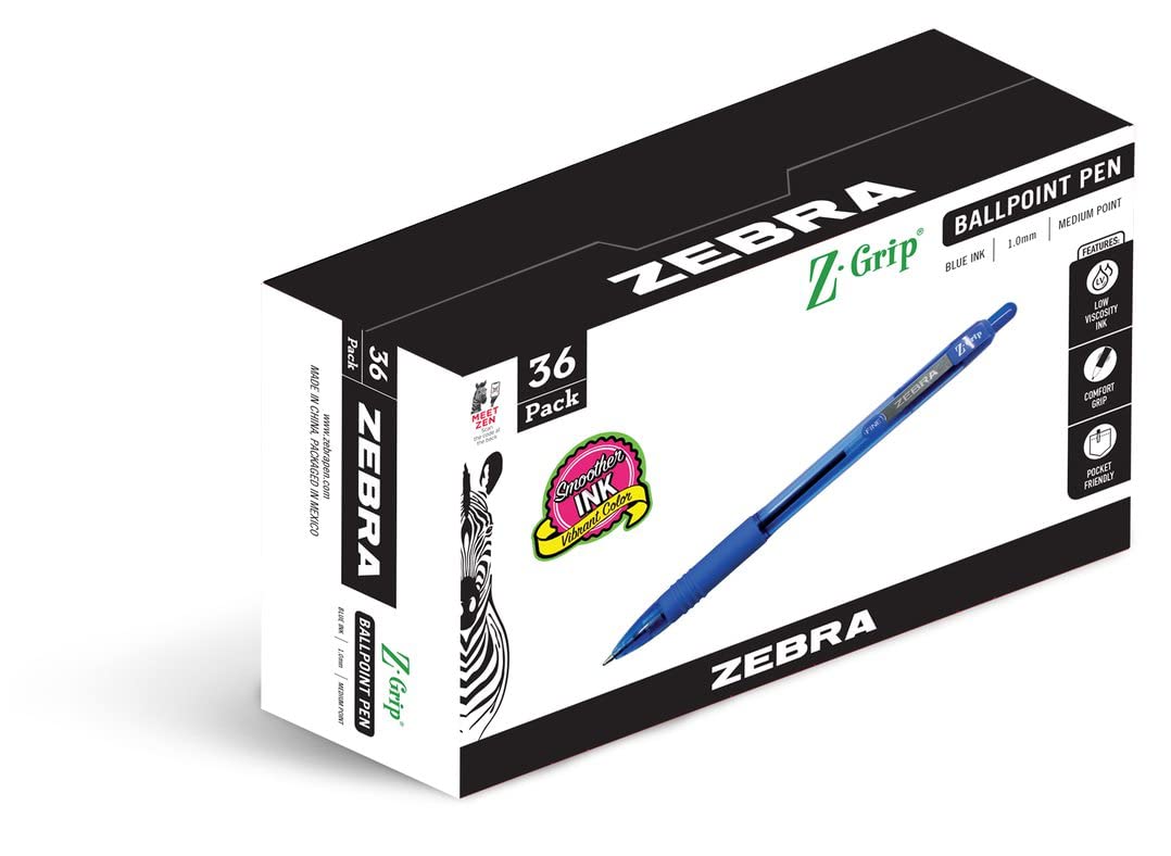 Zebra Pen Caneta esferográfica retrátil Z-Grip