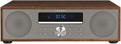 Crosley CR3501A-WA Fleetwood Rádio Relógio FM Bluetooth e CD Player