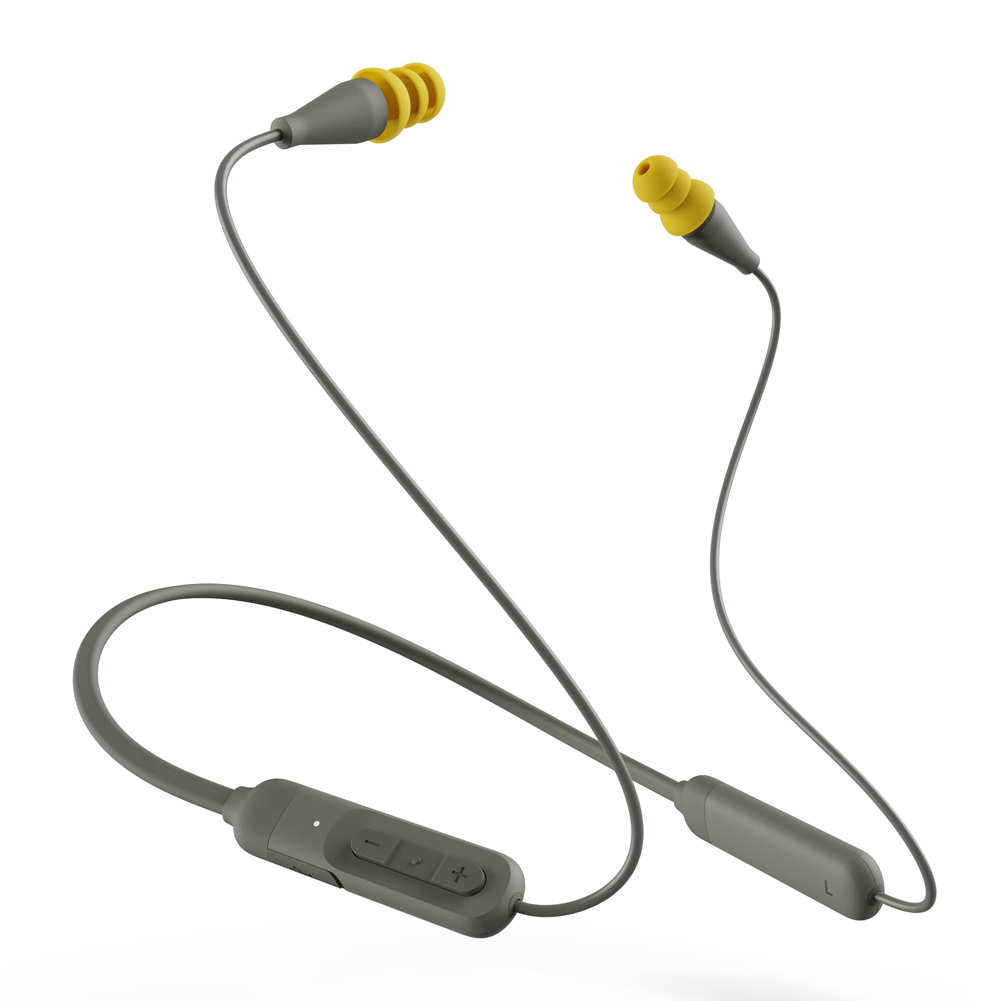 Elgin Ruckus Discord Bluetooth Earbuds Earbuds | Fones de ouvido intra-auriculares com redução de ruído sem fio em conformidade com OSHA: Fones de ouvido com plugue de isolamento