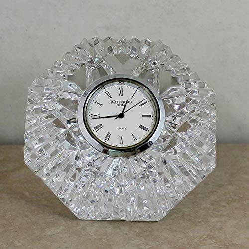 WATERFORD Relógio de diamante de cristal clássico Lismo...