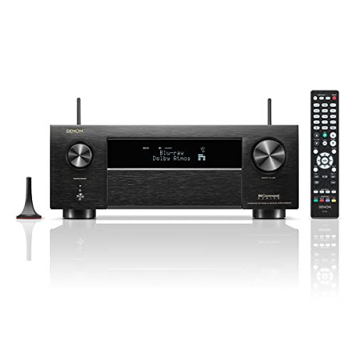 Denon AVR-X4800H 9.4-Ch Receiver - 8K UHD Home Theater AVR (125W X 9) Built-in Bluetooth, Wi-Fi & HEOS Multi-Room Streaming, Dolby Atmos, DTS:X Pro, IMAX Enhanced & Auro 3D