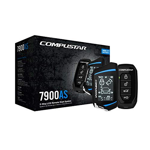 Compustar CS7900-AS All-in-One 2-Way Remote Start e Pacote de alarme com alcance de 3000 pés