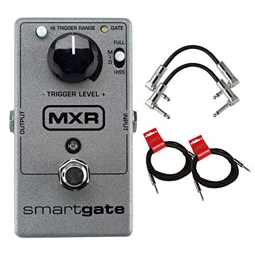 MXR Pedal M-135 Smart Gate Noise Gate com 4 cabos gráti...