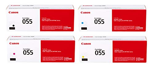 Canon Conjunto completo de cartuchos de toner de 4 cores genuínos 055 (CRG-055)
