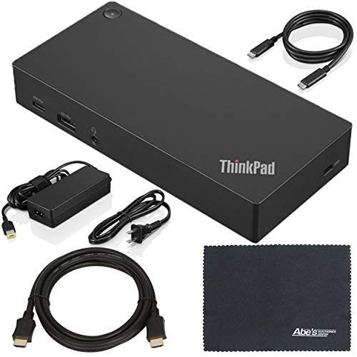 AOM Lenovo ThinkPad (40AS0090US) USB Type-C Dock Gen 2 + Cabo ZoomSpeed HDMI (com Ethernet) + Starter Bundle