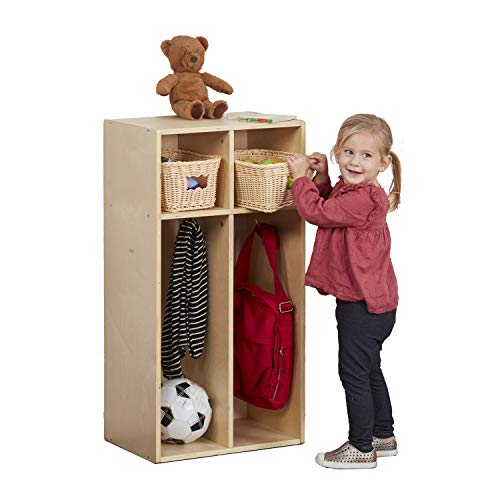 ECR4Kids Birch Wood Streamline Sectioned Kids or Toddle...