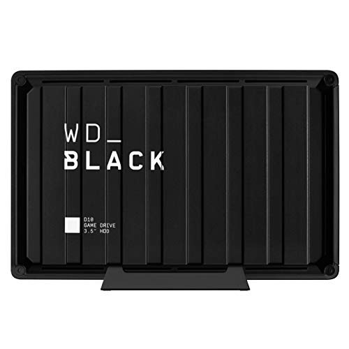 Western Digital Black 8TB D10 Game Drive Desktop Disco rígido externo compatível com PS4 Xbox One PC e Mac 7200 RPM BA3P0080HBKNESN