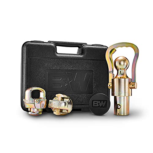 B&W Trailer Hitches Kit de corrente de segurança e esfera de pescoço de ganso OEM para caminhões Ford/GM/Nissan - GNXA2061