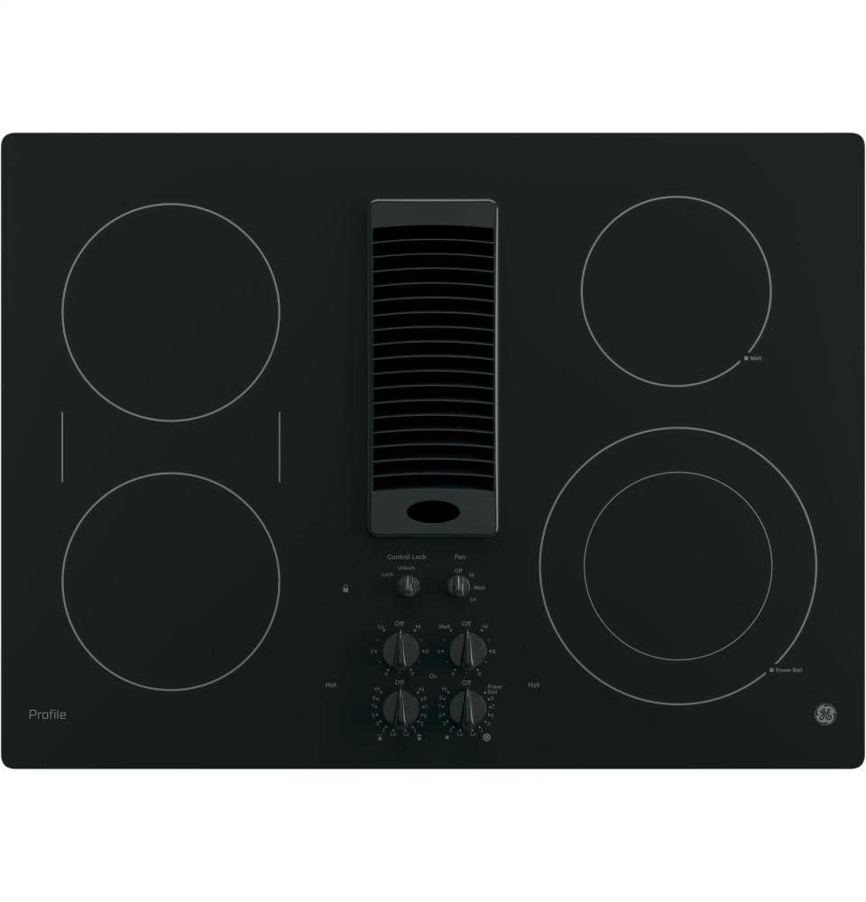 GE PP9830DJBB Profile Series Electric Cooktop wi...