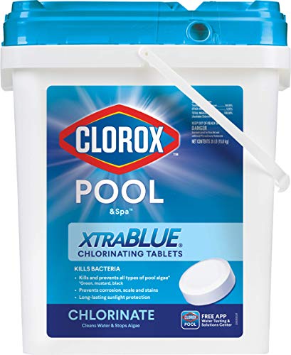 Clorox Pool&Spa XtraBlue 3' pastilhas de cloração de longa duração 35 lb