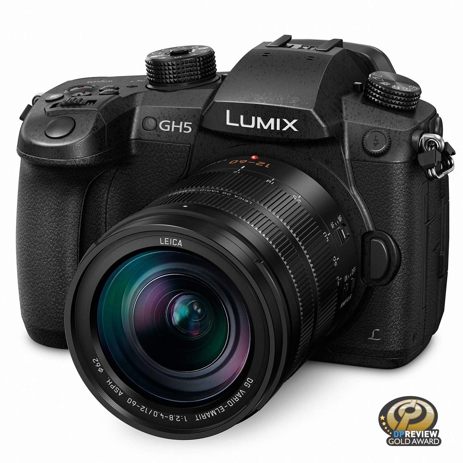 Panasonic Câmera sem espelho LUMIX GH5 4K com lente Lec...