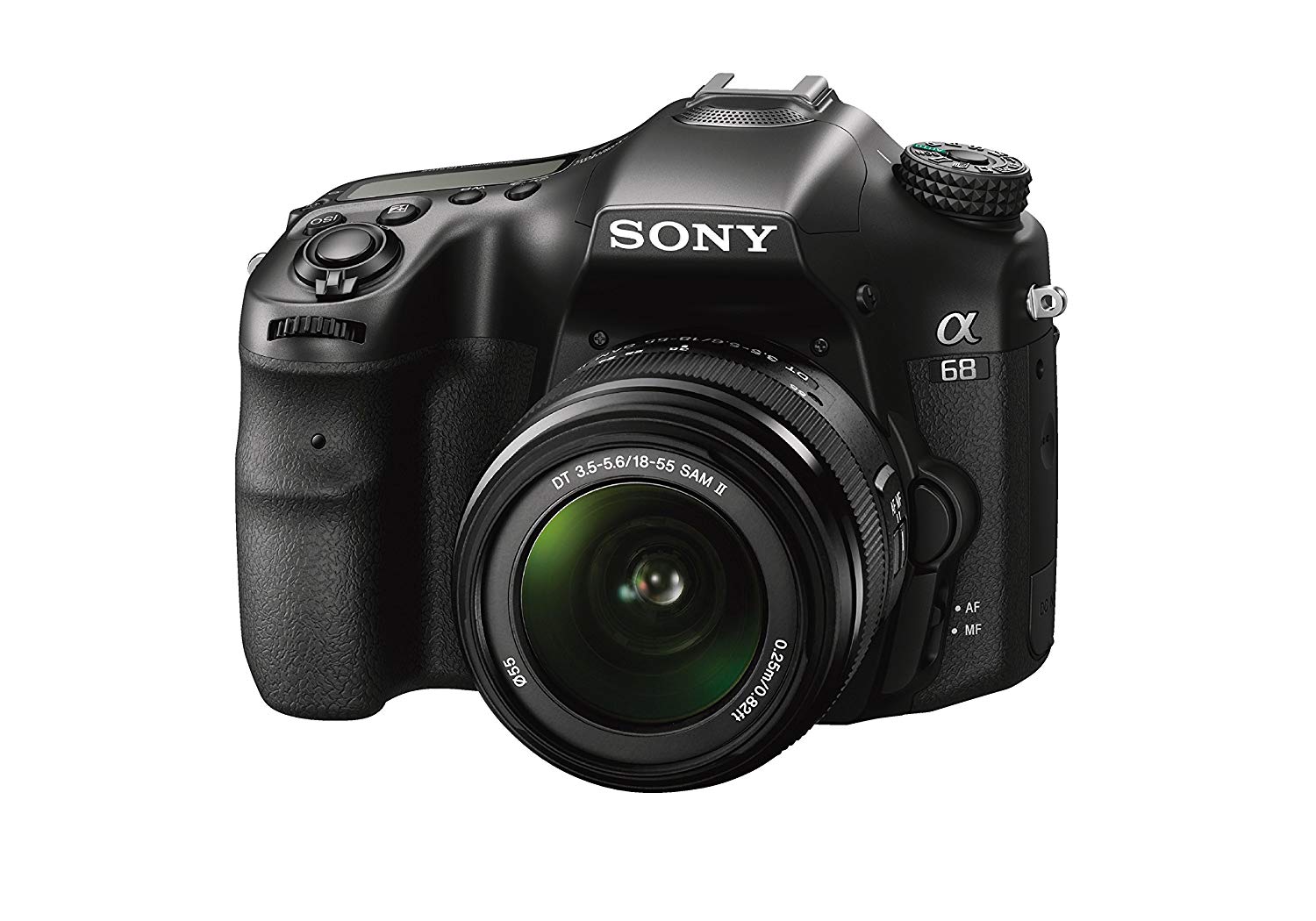 Sony Câmera DSLR de espelho translúcido a68 com lente SAL18552