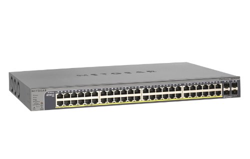 Netgear Switch profissional gerenciado inteligente GS728TP-100NAS 24 portas Gigabit Ethernet